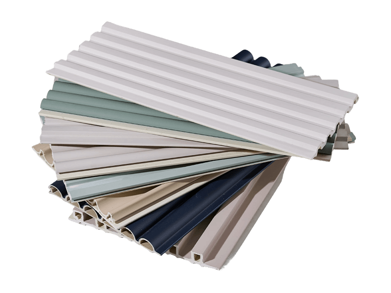Panel de rejilla/estriado/grúa para cubiertas de PVC